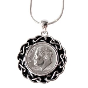 2006 US Roosevelt Dime Coin Pendant